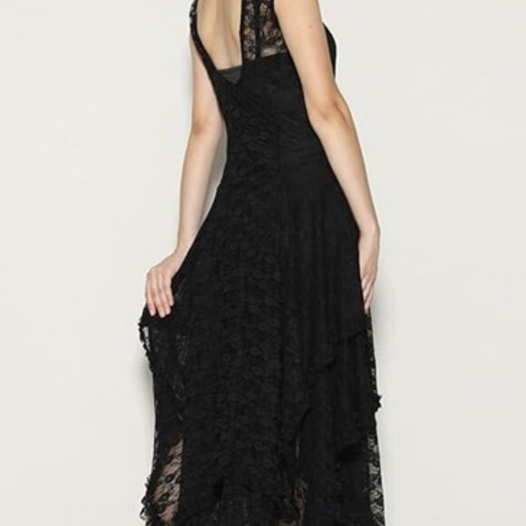 Sleeveless Backless Layered Dress with Slip - Picture 15 of 16